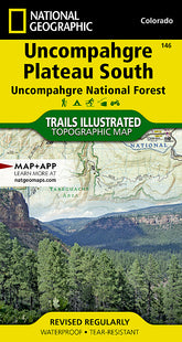 Uncompahgre Plateau North Map :Uncompahgre National Forest (TI-147)